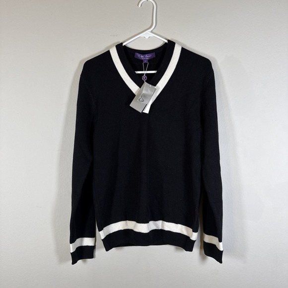 Purple Label Ralph Lauren Silk Blend Knit Women's M Sweater V Neck